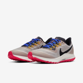 Nike Air Zoom Pegasus 36 Trail - Női Futócipő - Kék/Világos Piros/Szürke